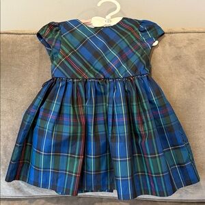 Plaid Blue and Green Dress